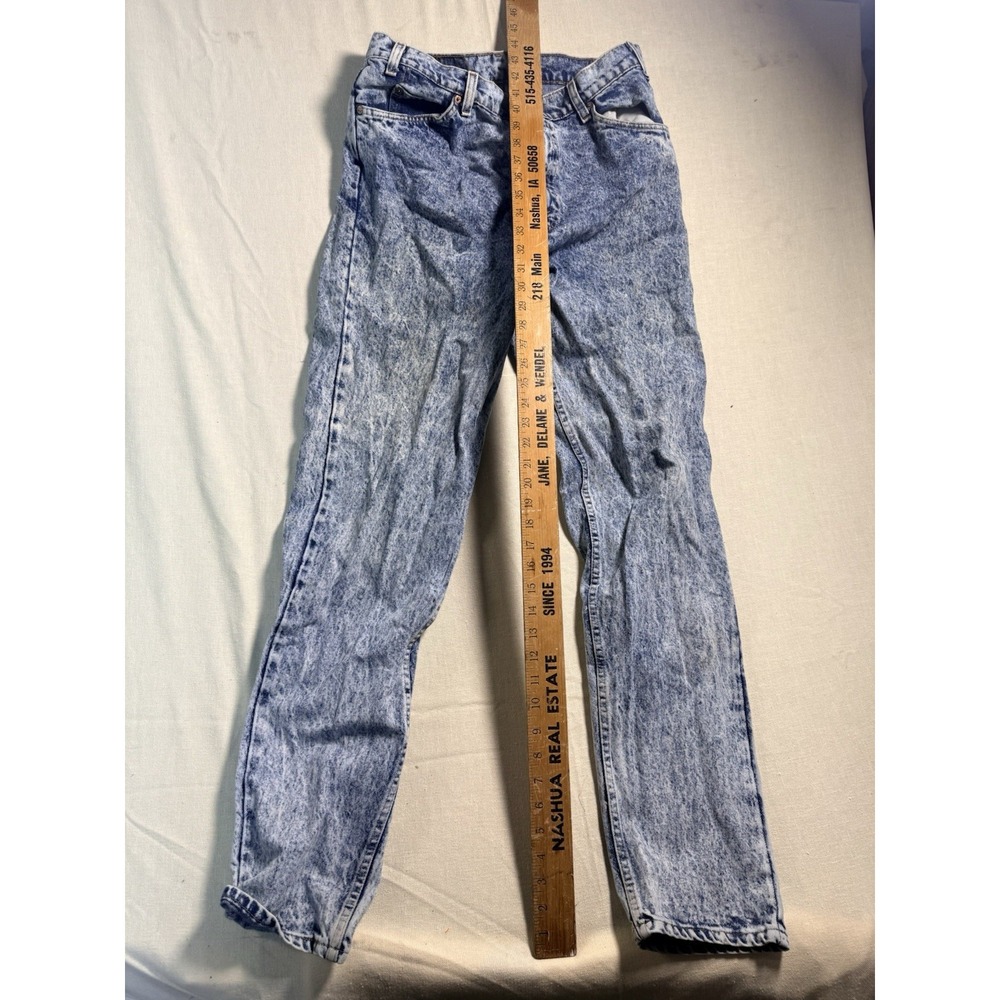 Vintage Levi's Orange Tab Acid Wash Jeans Made USA High Rise Straight Leg 80s
